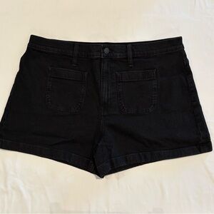 Madewell Black Denim Jean Shorts NWT